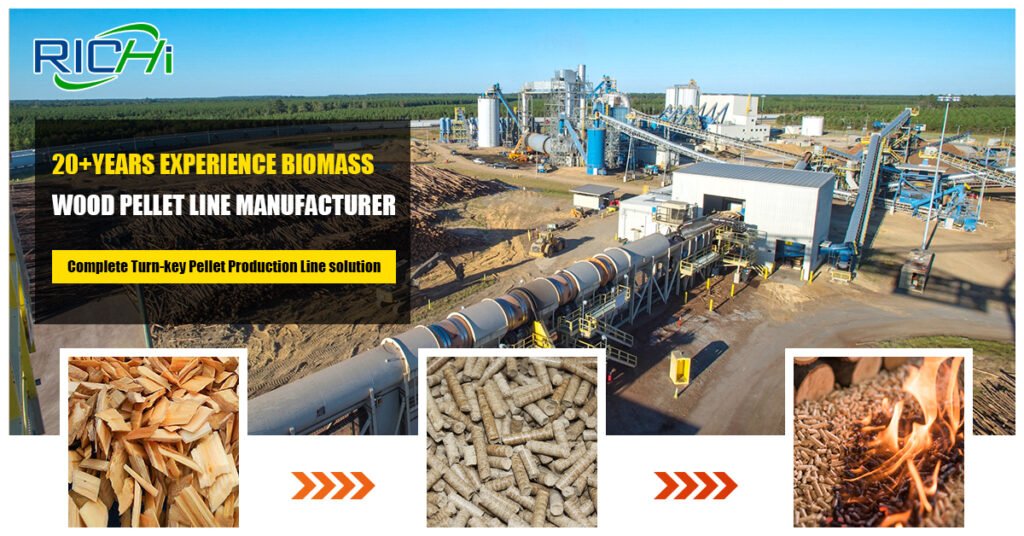 wood pellet line