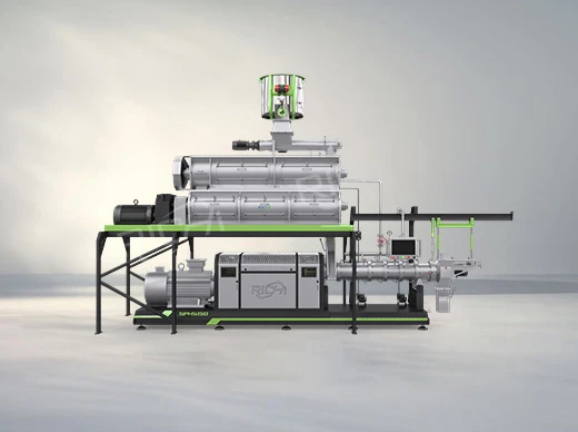floating fish feed extruder